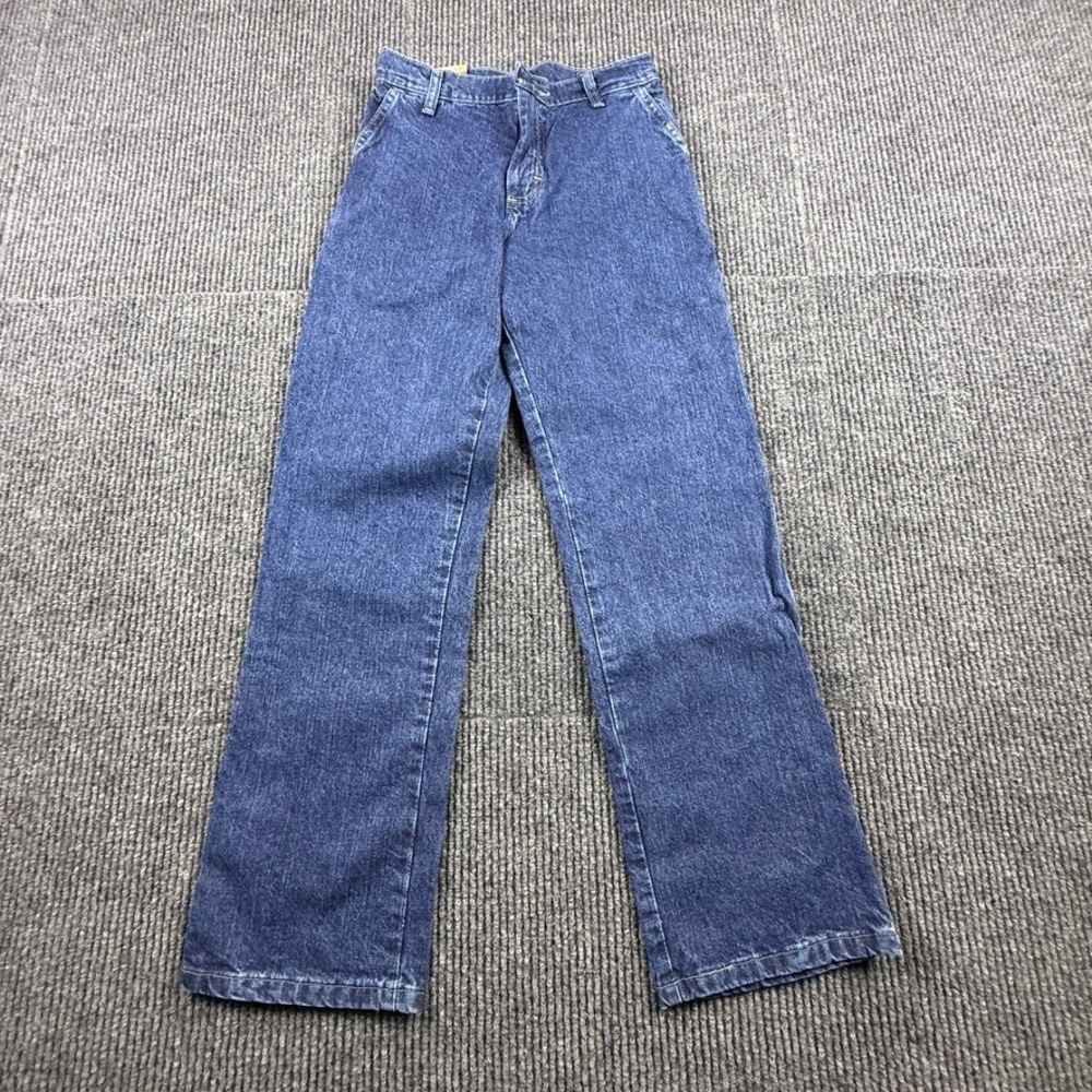 Wrangler Boys Classic Carpenter Jeans Size 14 Slim Blue Denim Adjust-to-Fit NWT